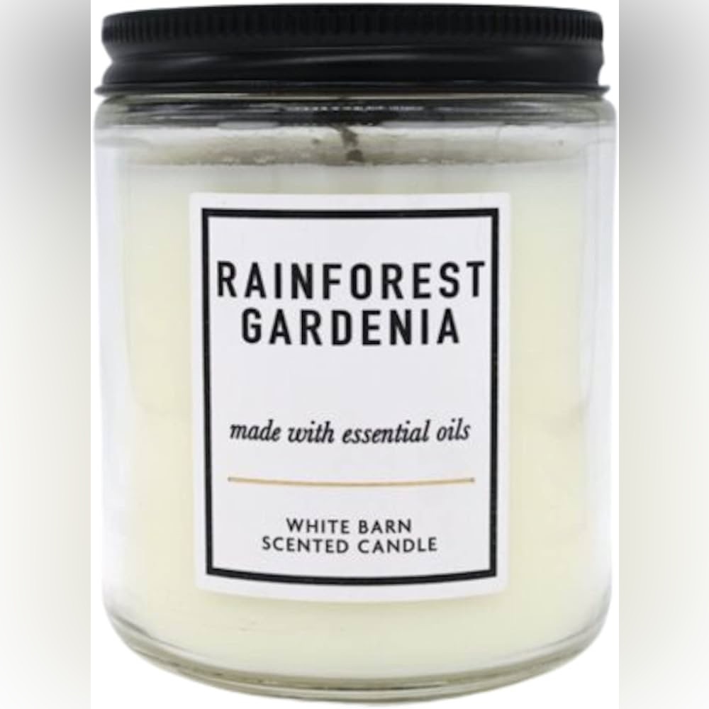 Bath and Body Works Rainforest Gardenia Single Wick Candle